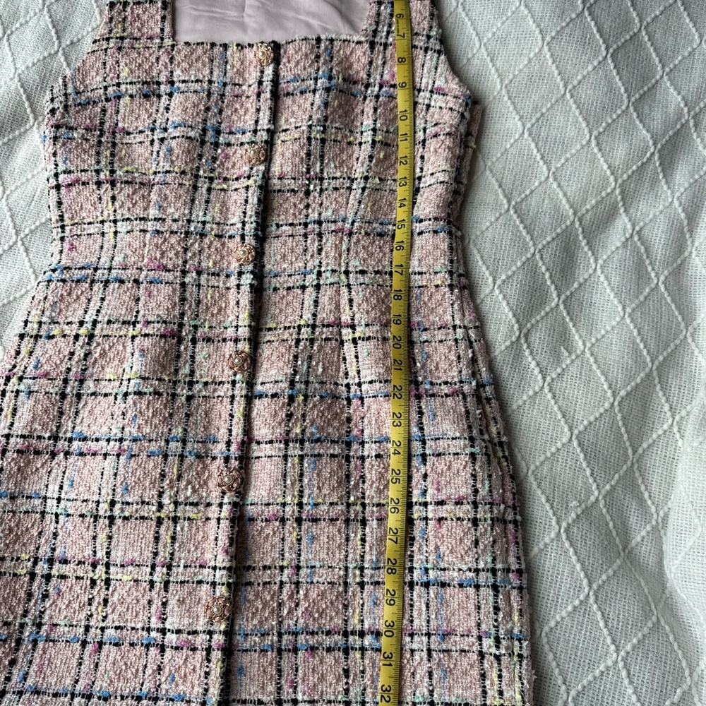 Endless Rose Pink Plaid Mini Dress - Picture 4 of 5